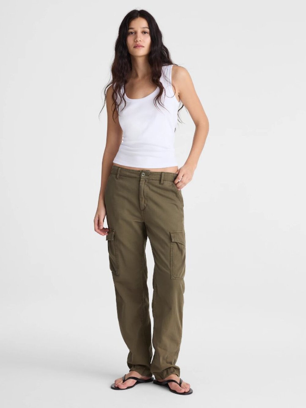 Madewell Relaxed Cargo Pants - Faded Ivy